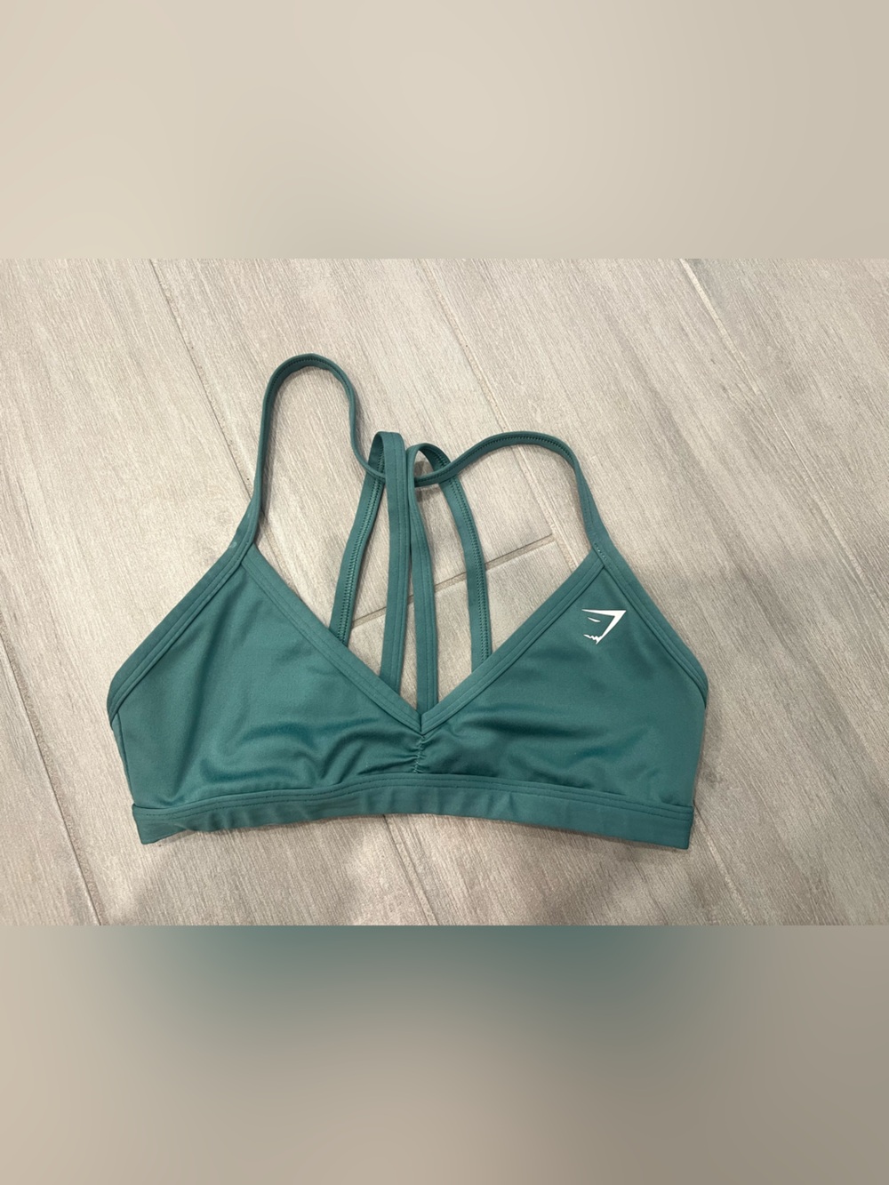 Gymshark Teal Strappy Swim Bikini Top